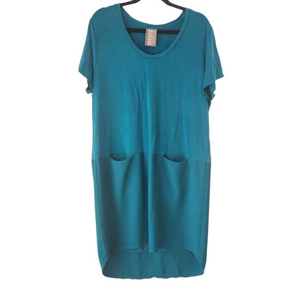 Anthropologie Dolan Left Coast Collection Blue Shift Dress Loren Tunic XL - Picture 2 of 8